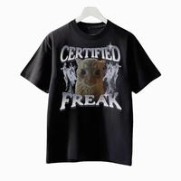 Certified Freak Funny Cat Meme Tshirt, Vintage Kitty Graphic Tee, Retro Cat Lover Shirt, Funny Pet Humor Gift, Unisex 90s Cat...