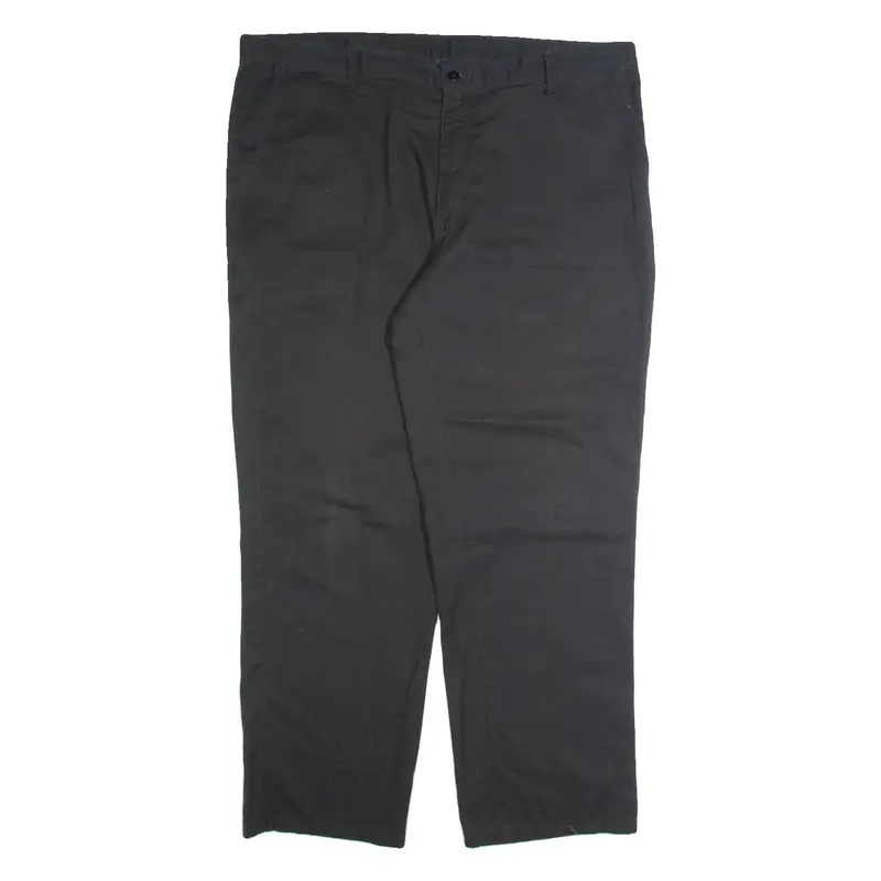 DICKIES Workwear Mens Trousers Black Relaxed Straight W40 L30