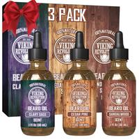 Viking Revolution - Beard Oil Conditioner Sandalwood 1 Pack for Men