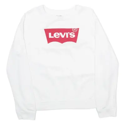 LEVI'S Mens Sweatshirt White M