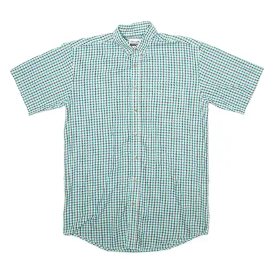 WRANGLER Mens Shirt Green Check L