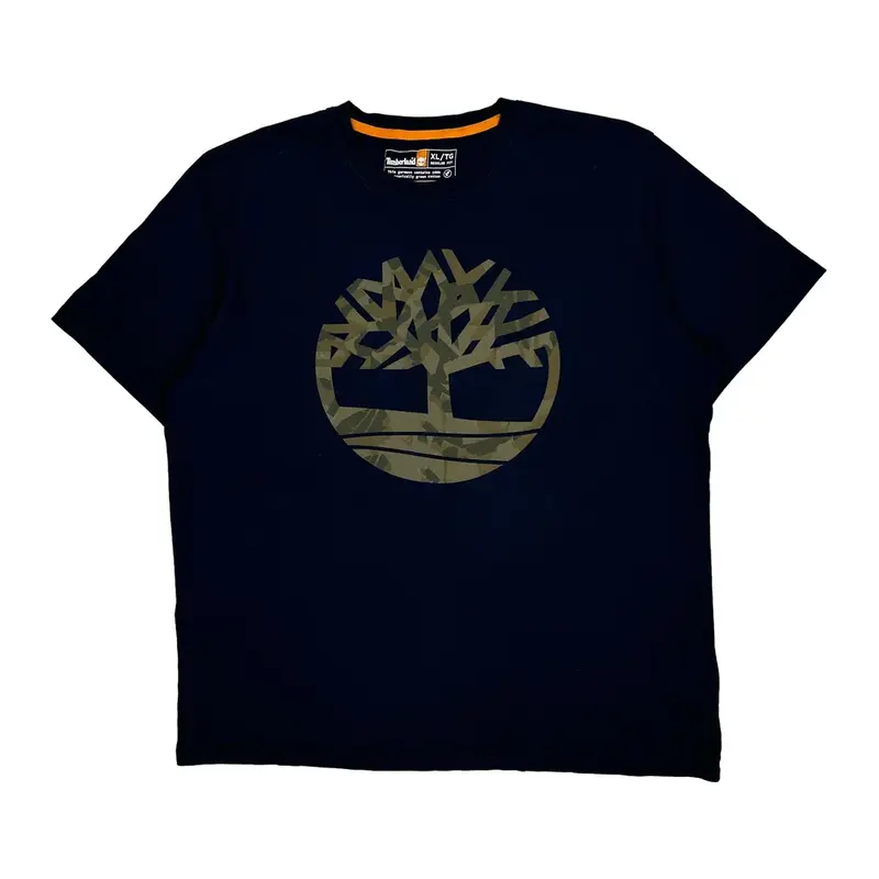 Timberland T-Shirt - XL Navy Cotton