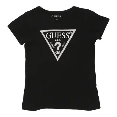 Age 12 Guess T-Shirt - Small Black Cotton | Size: small