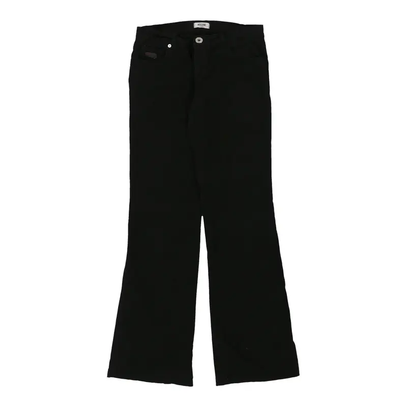 Moschino Jeans Trousers - 30W UK 8 Black Cotton Blend | Size: UK 8