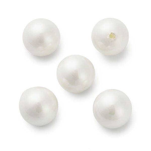 Baking Painted Pearlized Glass Pearl Round Beads