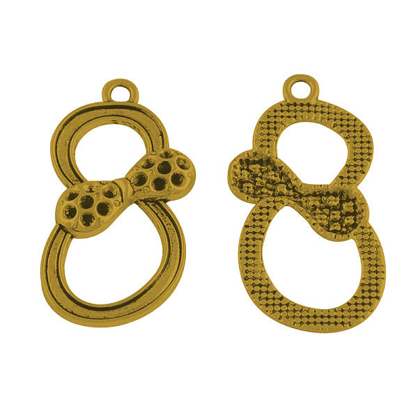 Bowknot Tibetan Style Pendant Rhinestone Settings