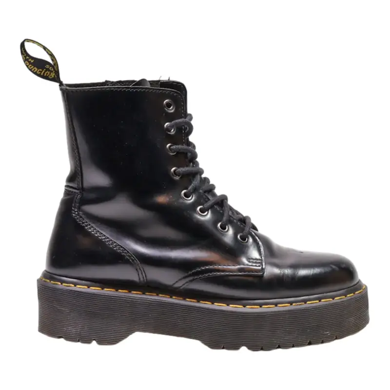 DR MARTENS Jadon Lace-Up Boots Black Leather Mens UK 6.5