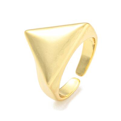 Rack Plating Brass Open Cuff Rings