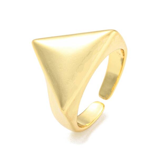 Rack Plating Brass Open Cuff Rings