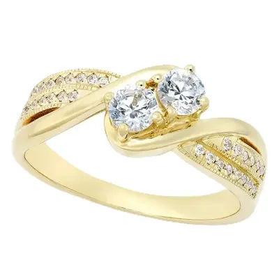 10K Gold Moissanite Ring