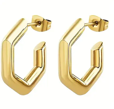 Breil Hexagonia TJ3511 Fashion Gold Plated Earrings