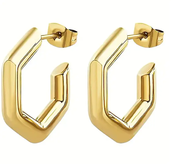 Breil Hexagonia TJ3511 Fashion Gold Plated Earrings