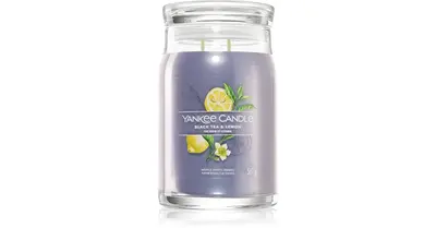 Yankee Candle Black Tea & Lemon Signature Candle (Black Tea & Lemon) - 567g