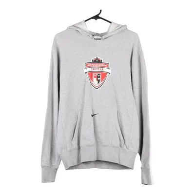 Kingdom Soccer Nike Hoodie - Small Grey Cotton Blend