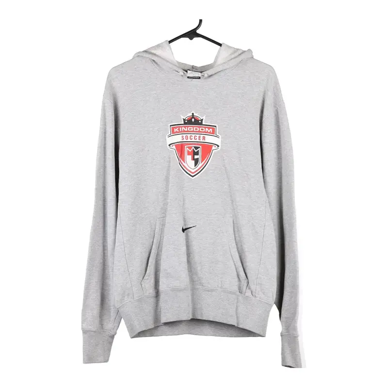 Kingdom Soccer Nike Hoodie - Small Grey Cotton Blend