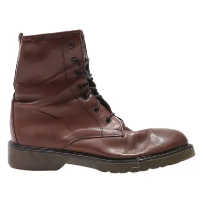 WOZ Lace-Up Boots Brown Leather Womens UK 6
