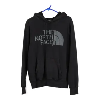 The North Face Spellout Hoodie - Small Black Cotton Blend
