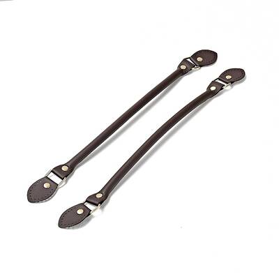 Leaf End Microfiber Leather Sew on Bag Handles
