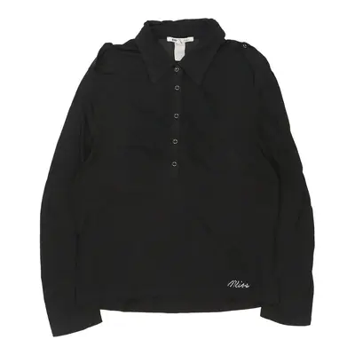 Miss Les Copains Sheer Shirt - XL Black Viscose | Size: x-large
