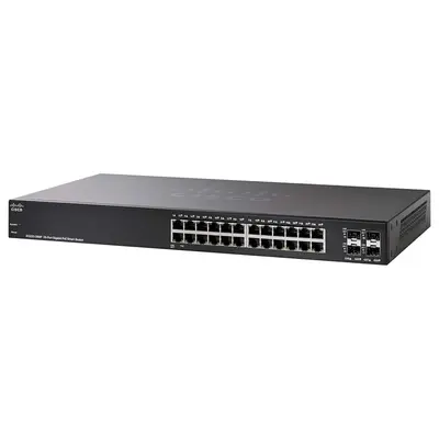 Cisco SG220-28MP | Small Business 220 Series 24 x Ports PoE+ 10/100/1000Base-T + 4 x Ports SFP Rack-mountable Layer 2 Managed...