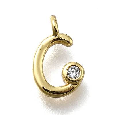Brass Micro Pave Cubic Zirconia Pendants