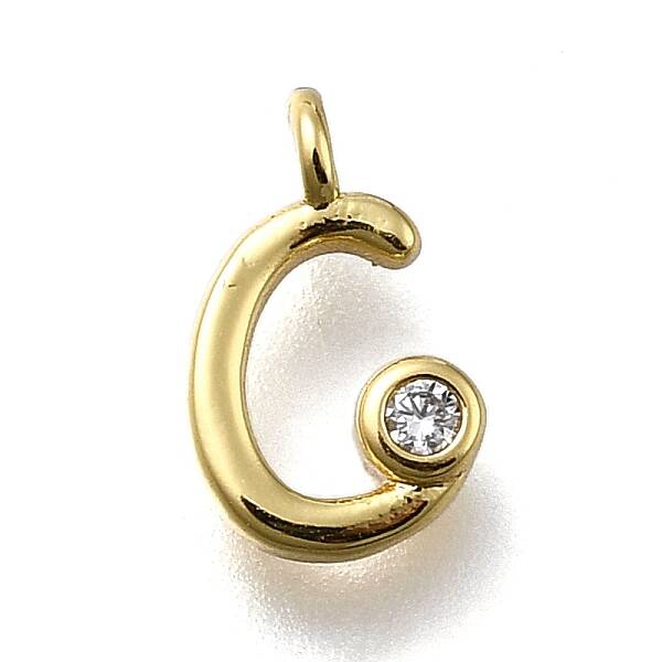 Brass Micro Pave Cubic Zirconia Pendants