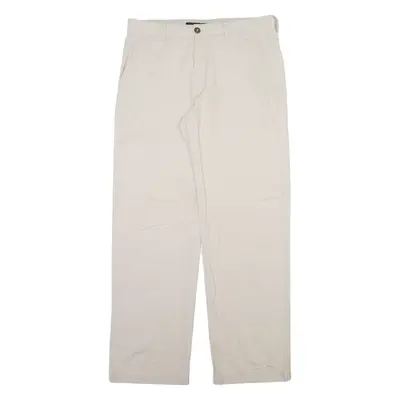 DOCKERS Mens Trousers Beige Regular Straight W33 L32