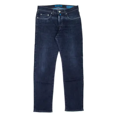 PIERRE CARDIN Lyon Mens Jeans Blue Regular Tapered Stone Wash W34 L32