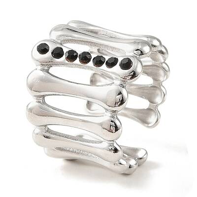304 Stainless Steel Open Cuff Ring for Women