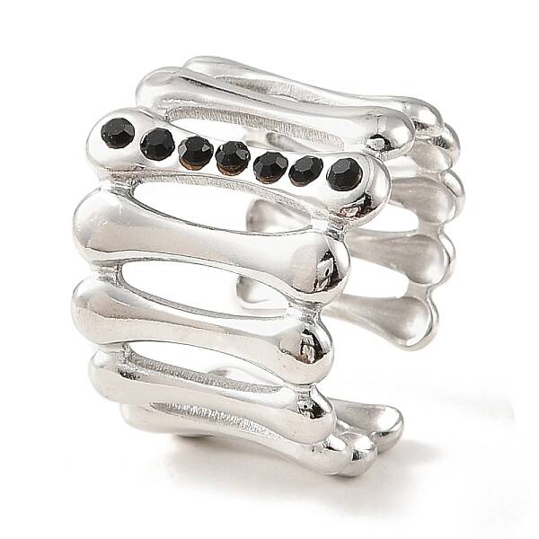 304 Stainless Steel Open Cuff Ring for Women