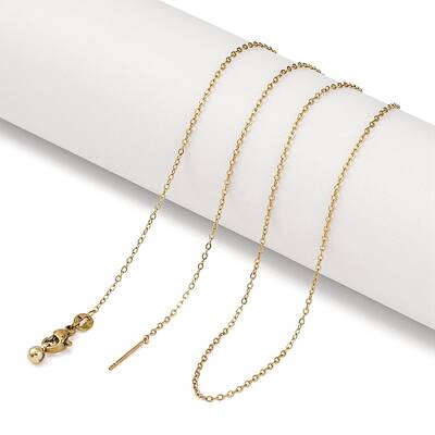 Ion Plaing(IP) 304 Stainless Cable Chain Necklaces