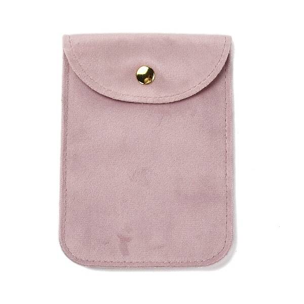 Velvet Jewelry Storage Pouches with Snap Button for Bracelets Necklaces Earrings