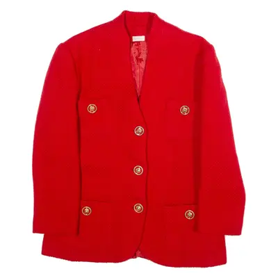 ROMA Womens Blazer Coat Red S
