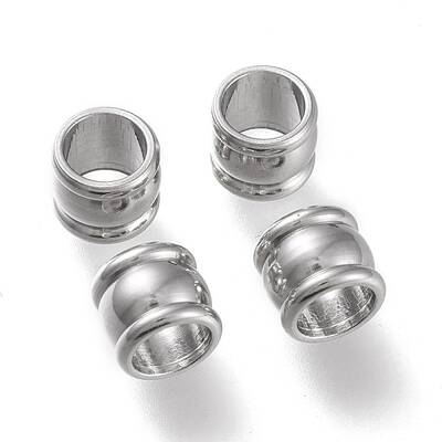 Non-Tarnish 201 Stainless Steel European Beads