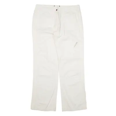 ADIDAS Trousers White Loose Straight Womens W32 L30