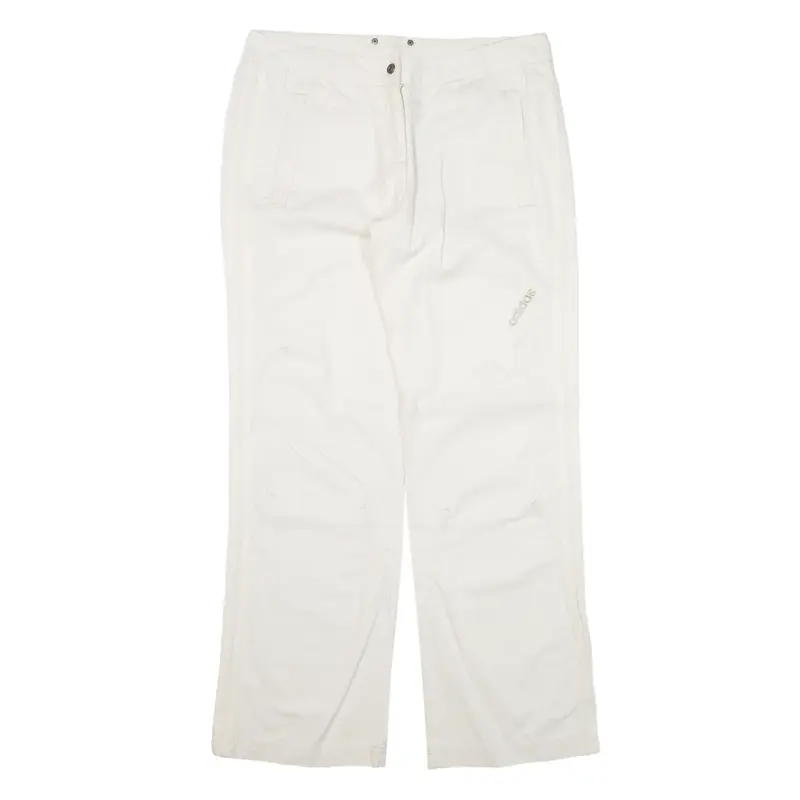 ADIDAS Trousers White Loose Straight Womens W32 L30