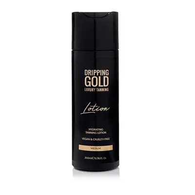 Dripping Gold Luxury Tanning Self-tanning moisturizing milk lotion for intense tanning color Medium 200 ml