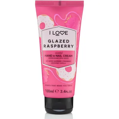 I Love, Signature Collection, Moisturizing, Hand & Nail Cream, Frosted Raspberry, 100ml