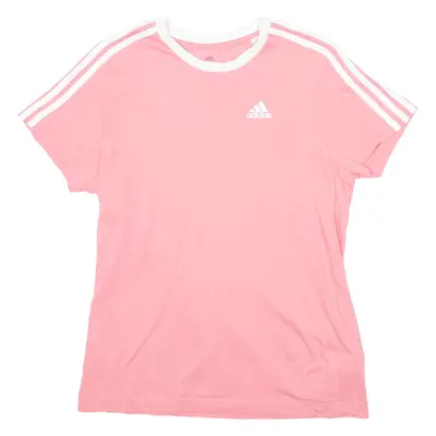 ADIDAS Mens T-Shirt Pink S