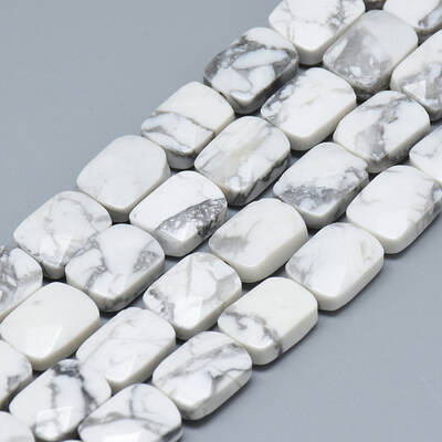 Natural Howlite Bead Strands