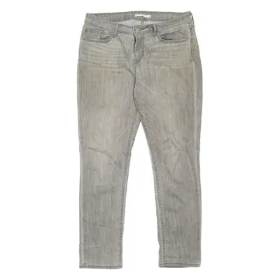 LEVI'S 712 Womens Jeans Grey Slim Straight W32 L30