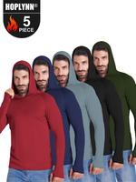 HOPLYNN UPF 50+ Men’s UV Sun Protection Long Sleeve Performance Fishing Hoodie Hooded Shirts