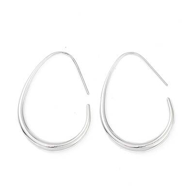 Brass Teardrop Dangle Earrings for Women