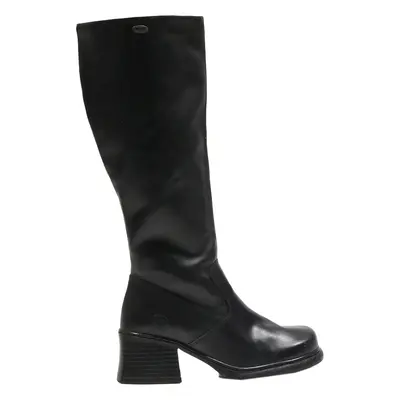 DOCKERS High Boots Black Leather Womens UK 8