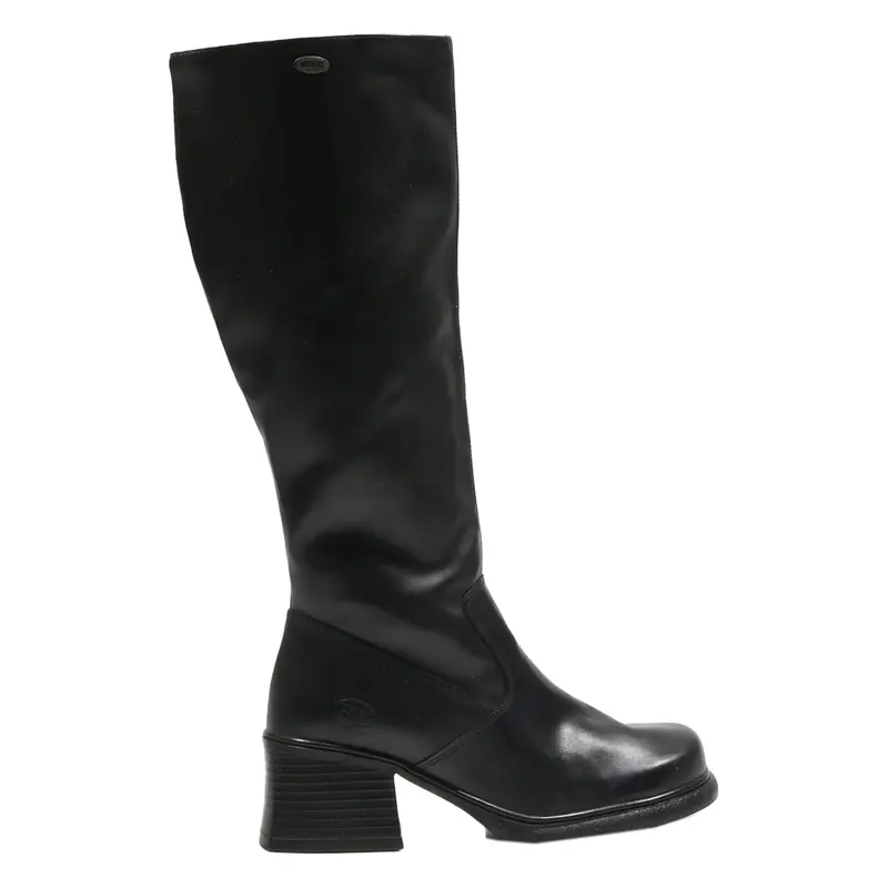 DOCKERS High Boots Black Leather Womens UK 8