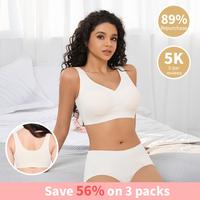 Live - Soft Intention Women's Seamless Bra Wireless Soft Bralette Full Coverage Push Up T-shirt Comfortable Everyday wear- Je...