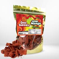 Goso Gummies Sour Mango Chamoy Belts 4 Ounce Bag Snack