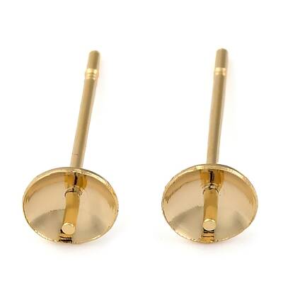 Brass Stud Earring Findings