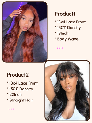 2 Wigs $231 for 22