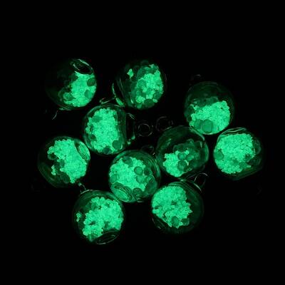 Glow in the Dark Luminous Glass Globe Pendants